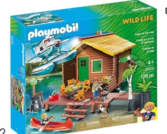 Playmobil 9320 - Abenteuerurlaub an der Seehütte WILD LIFE  - NEUWERTIG