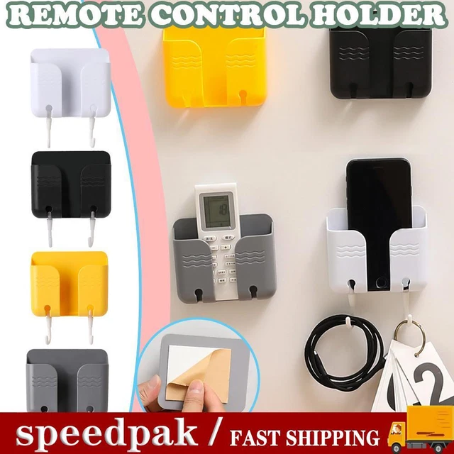 Wall Mounted Smart TV Remote Control Holder Home Organiser Case # Storage G3I9