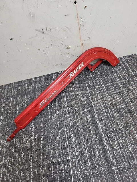 Vintage 1950s-60's Schwinn Racer 26" Lightweight bicycle chain guard Red Breeze