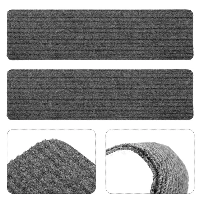 2 Pcs Non Tape Stair Mat Floor Carpet Washable Rug Pedal Pad