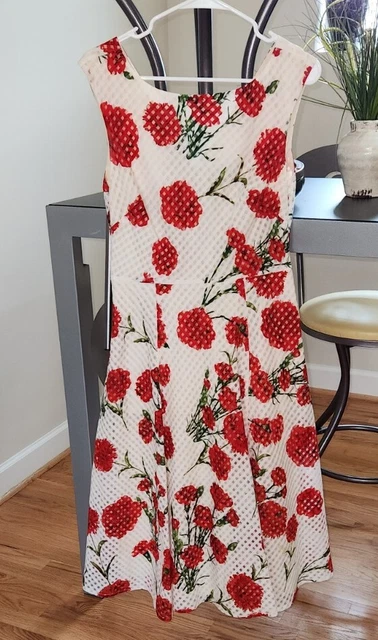NWOT Betsey Johnson Red Rose Dress SZ 6