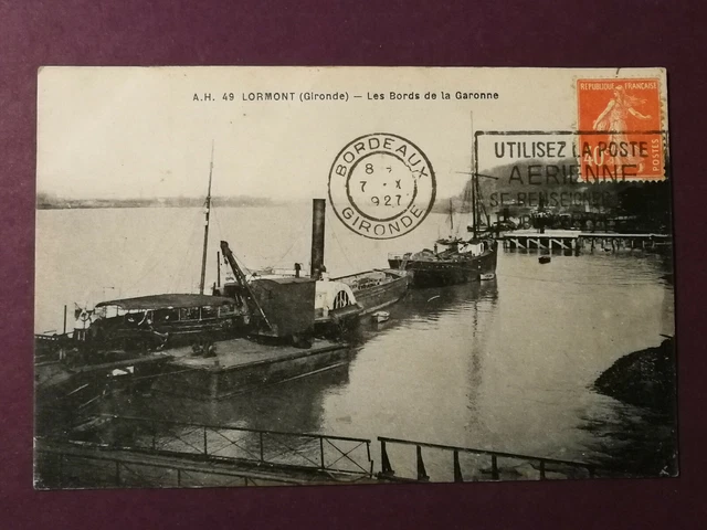 CPA 33 LORMONT - Les Bords de La Garonne