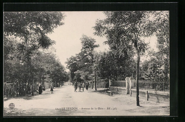 CPA Le Verdon, Avenue de la Gare