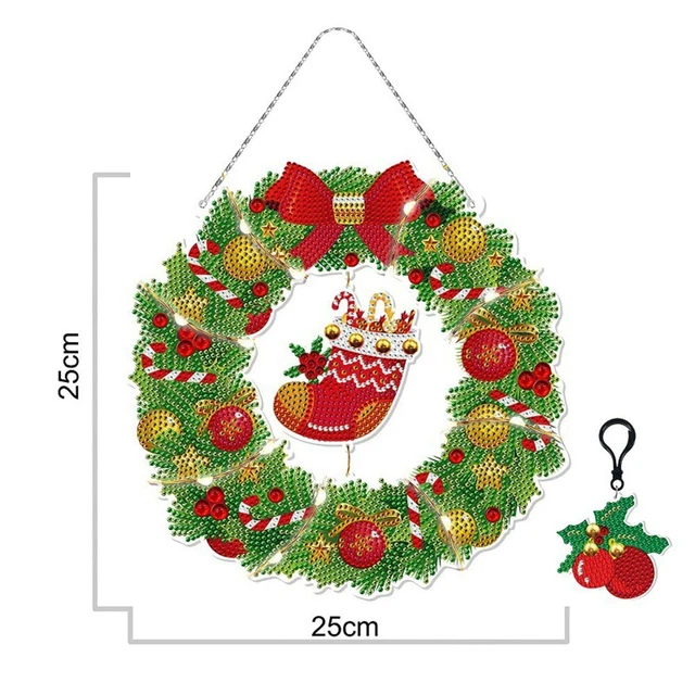 Diamant Zeichnung DIY Weihnachten Girlande Dekor Weihnachten Anhänger Geschenke 3