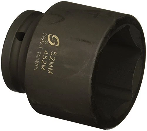 Sunex 452m 3/4" Drive Standard 6 Point Metric Impact Socket 52