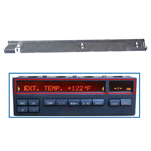 Écran LCD Pour Ordinateur De Bord BMW E36 / M3 (1992-1999) - Remplacement Direct, Compatible 8/11 Boutons - 6