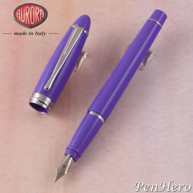 Aurora Ipsilon Spring Primavera Purple Fountain Pen Fine Nib B11-CVI-F