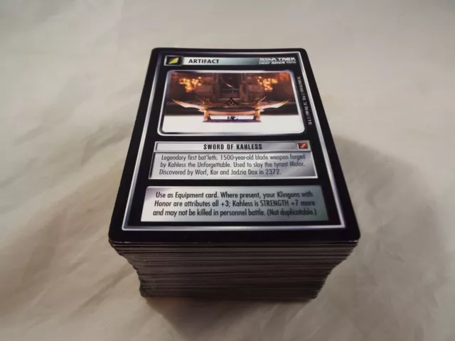 STAR TREK CCG BLAZE OF GLORY COMPLETE SET OF 130 CARDS, (no foils)