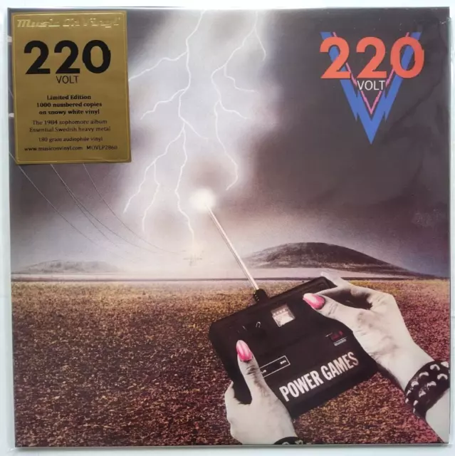 220 VOLT - Power Games limited edition marbled LP Album vinyl record 2022