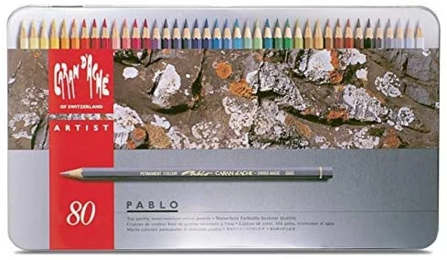 Caran D'ache 80 Color Pablo Set (066-380) Free Shipping with Tracking# New Japan