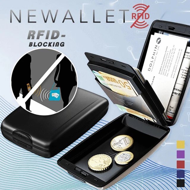 RFID Deposit and Withdrawal Wallet Credit Card Holder Wallet Aluminium BagB .AY