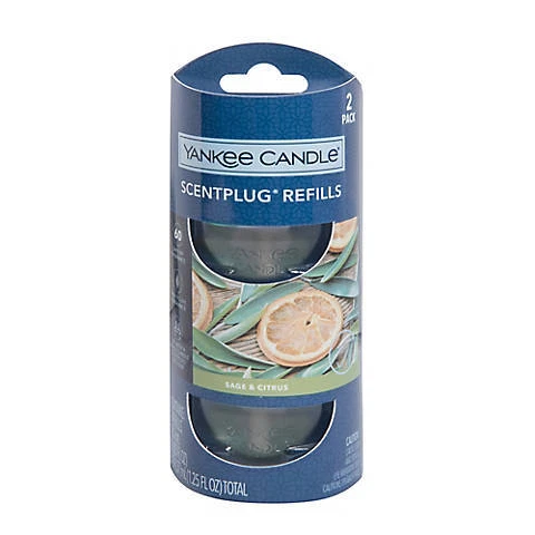 Yankee Candle Plug Refill Set, 2 pc. - Sage and Citrus Scent