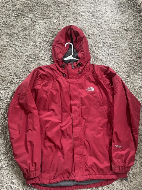 The North Face Men’s HyVent Jacket Size L Large Red shell rain snow Vintage The North Face Men’s HyVent Jacket Size L Large Red shell rain snow Vintage