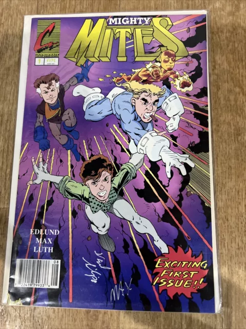 Mighty Mites #1 Continum Comic Signed by Max Autographed 2 Times Comic