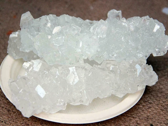 100 Grumi Mishri MisriSugar Cristallizzati Filo Roccia Cristallizzata Roccia DHAGA MISHRI Purificante