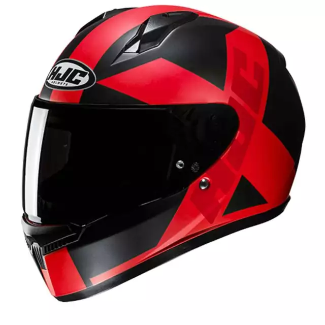HJC C10 Tez Black Red Full Face Helmet - New! Fast Shipping!