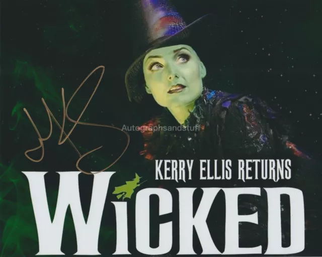 Kerry Ellis HAND SIGNED 8x10 Photo Autograph, Wicked The Musical Elphaba (1)