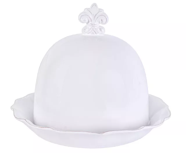 Porzellanhaube Blanco Placa de la Empanada Kuchenglocke Plato Tarta para Torta