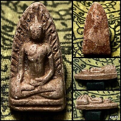 Phra Rod Lumpoon Thai Amulet Magic Buddha Talisman Pendant Wealthy Fortune K672
