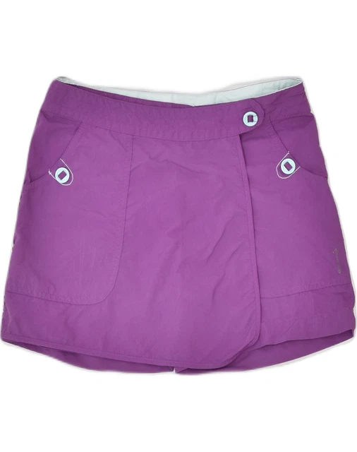 VINTAGE Skort Ragazze 11-12 Anni Viola Poliammide TX51