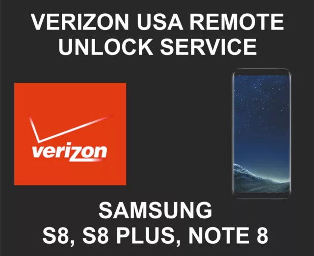 Samsung Unlock Service, Samsung S8, S8 Plus, Note 8, 6v