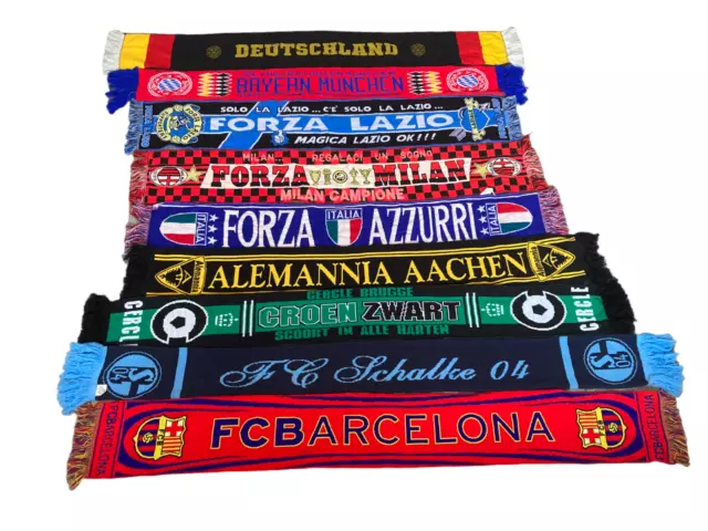 Football Scarf Bundle / Joblot - 10 Scarves - Overseas / International Teams