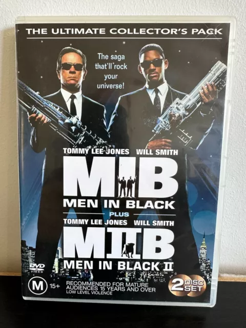 MIB Men In Black / MIIB Men In Black II (2-Disc DVD Set, PAL Region 4)