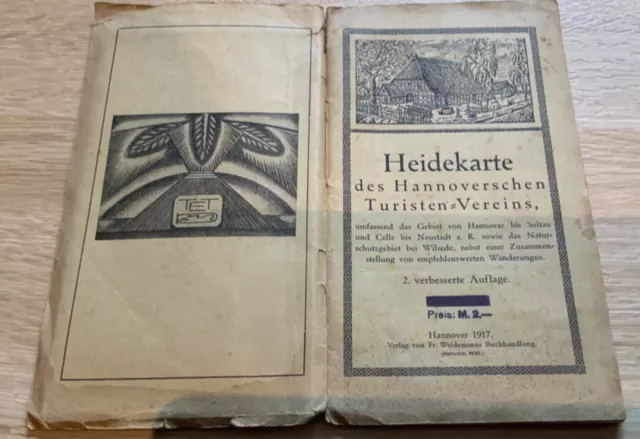 Heidekarte des Hannoverschen Turist=Vereins 1917