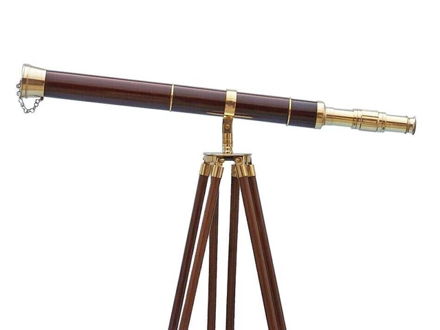 Telescopio Alidade in ottone fatto a mano con bussola strumenti