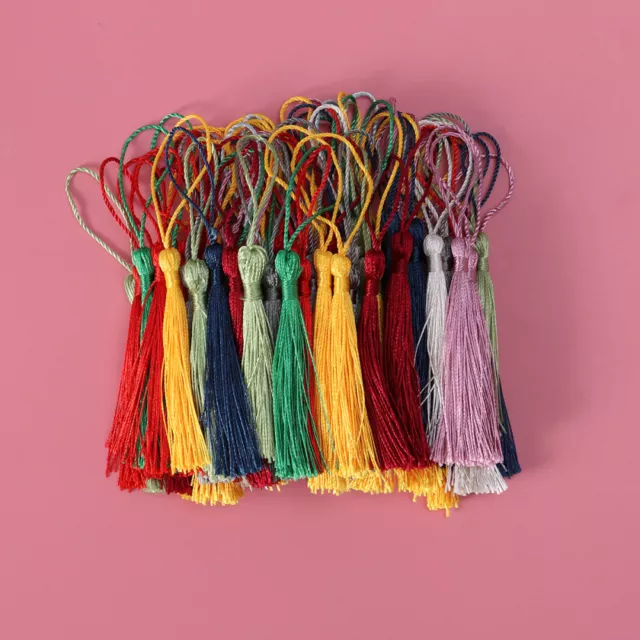 50pcs Chinese Knot Tassel Hanging Tassel for Key Chain Clothes Bookmark Decor