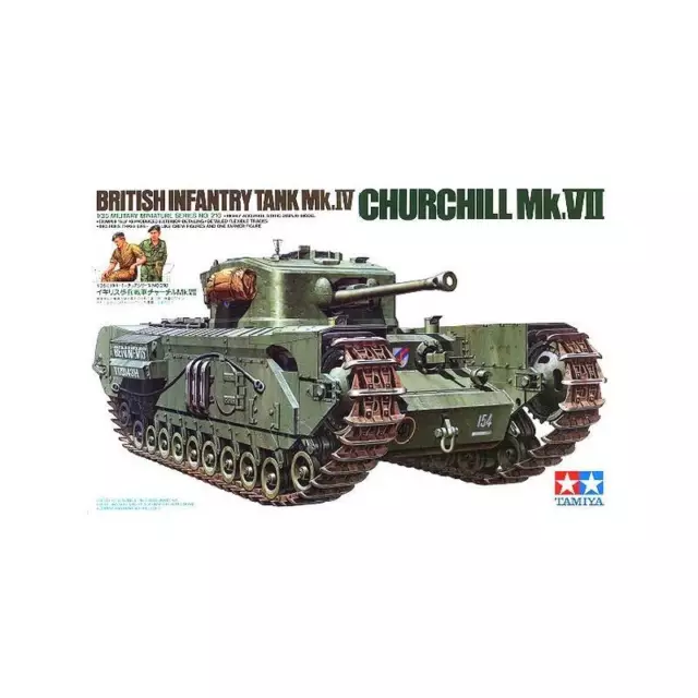 Maquette Char British Infantry Tank Mk.vi Churchill Mk.vii Tamiya 35210 1/35ème