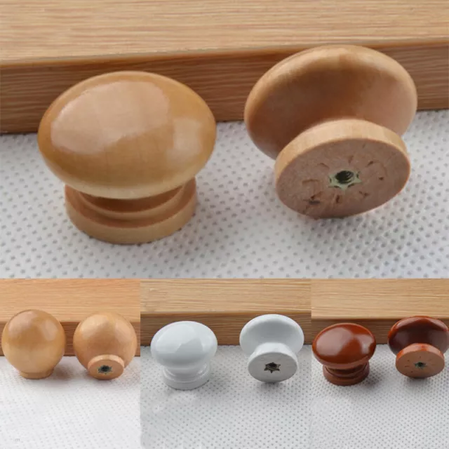 Wooden Drawer Handle Door Knob Dresser Cabinet Cupboard Pull Handle Furniture