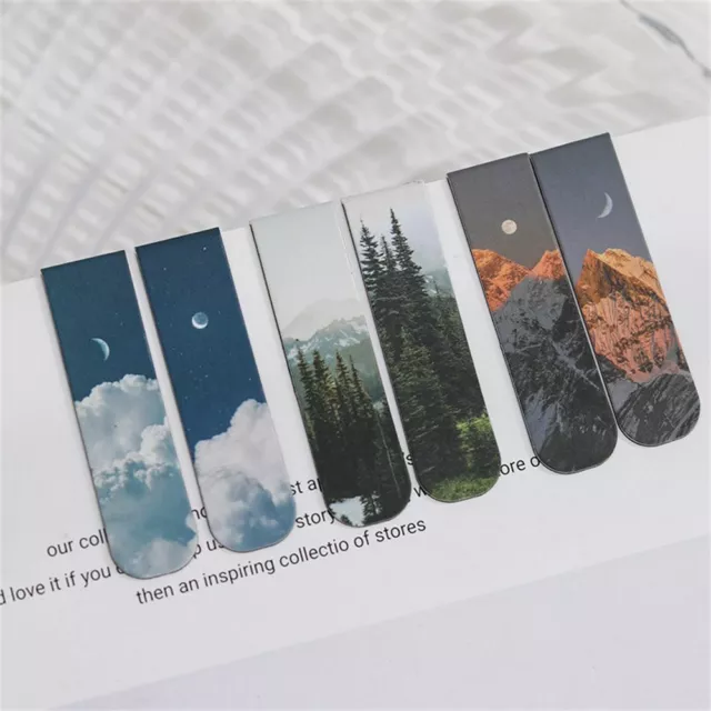 Nature Scenery Stationery Magnet Book Mark Magnetic Bookmarks Page Markers