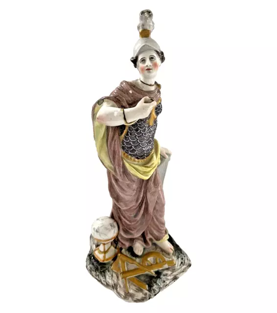 Staffordshire - French Superbly Modelled Large Figure Of Roman Goddess Minerva