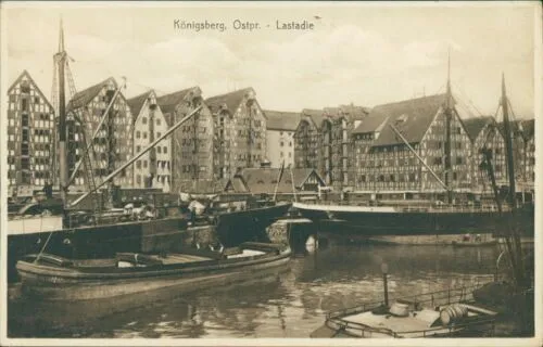 Ansichtskarte Königsberg Ostpreußen Lastadie   (Nr.9389)