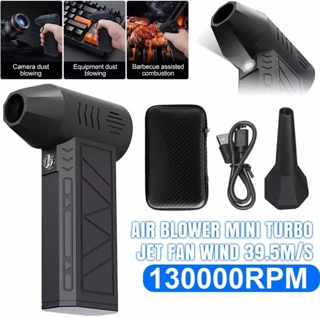 130000 RPM Mini Air Blower Electric Turbo Jet Fan Air Duster 3 Gear Turbo Violent Blower Rechargeable Industrial Duct Fan - Tinydeal 130000 RPM Mini Air Blower Electric Turbo Jet Fan Air Duster 3 Gear Turbo Violent Blower Rechargeable Industrial Duct Fan - Tinydeal