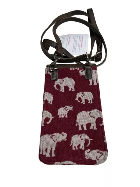 NWT THIRTY ONE Call Me Crossbody Safari Weave Elephants Purse 3