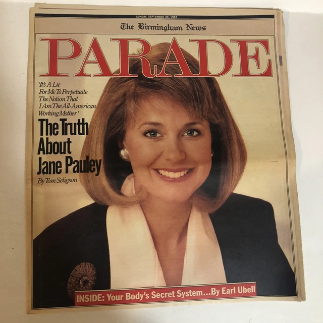 SEPTEMBER 20 1987 Parade Magazine Jane Pauley £3.85 PicClick UK