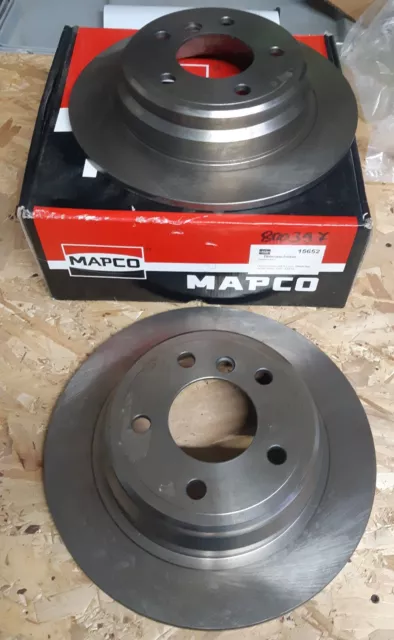 Mapco 15652 Coppia Dischi Freno Posteriori  Per Bmw Serie 5(E39)