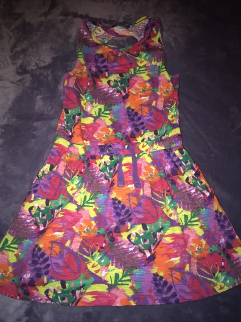 next girls tropical dress age 7 years ex cond