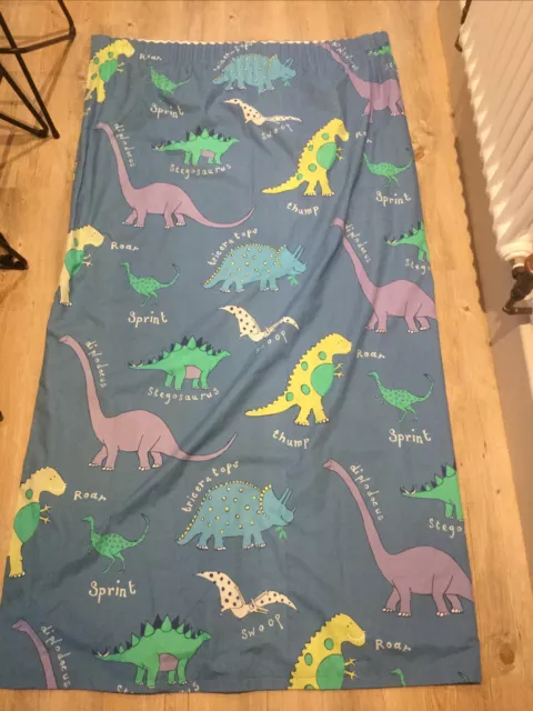 Laura Ashley (next) Tende dinosauri blu verde coppia camera da letto ragazzi foderata