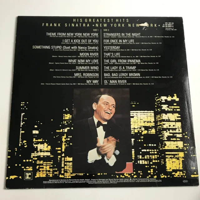 Frank Sinatra - His Greatest Hits First Press LP Vinyl Schallplatte - WX 32 VG+/EX 2