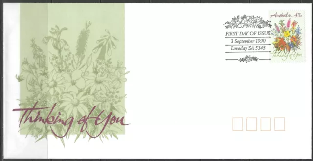 Australia - 1990 First Day Cover - 43c Thinking Of You