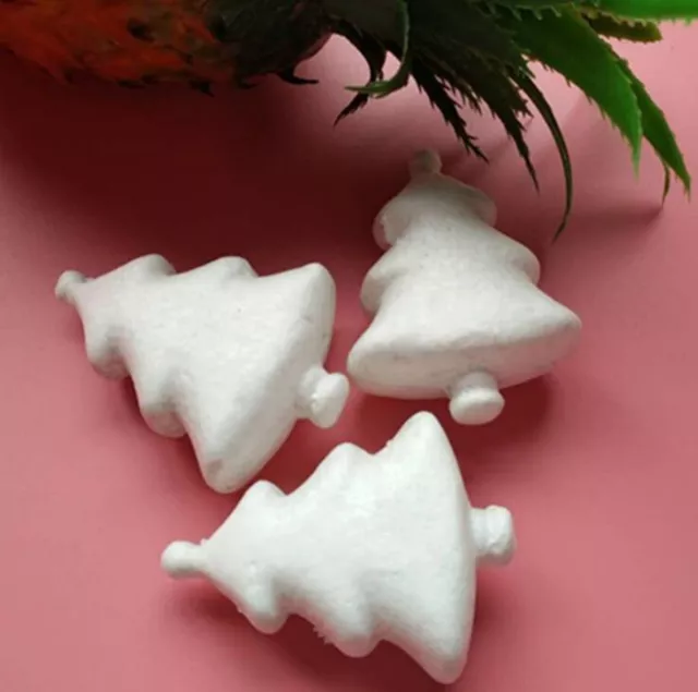 100Pcs Polystyrene Foam Christmas Tree Decoration Craft DIY 85mm