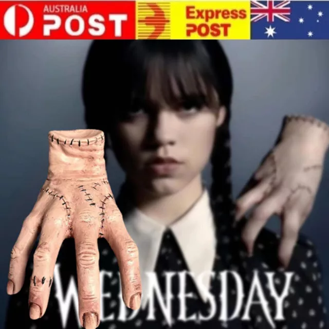 Wednesday Addams Family Thing Hand Cosplay Halloween Latex Resin Figurine Decor