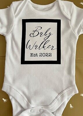 Baby Vest Personalised Bodysuit, Babygrow, Pregnancy Announcement Shower Gift