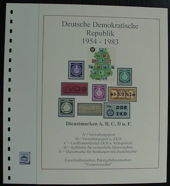 DDR Dienstmarken 1954 - 1983  Vordruck farbig TOP alle Bilder in Beschreibung