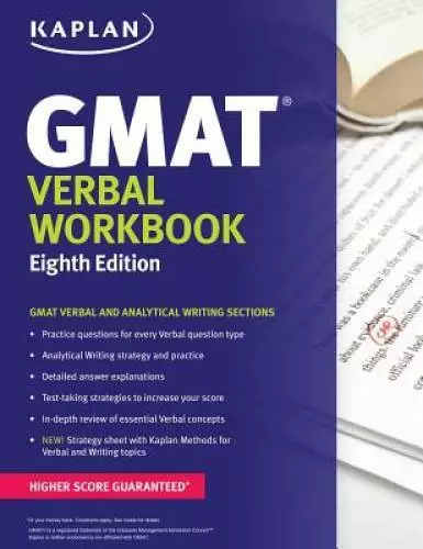 Kaplan GMAT Verbal Workbook (Kaplan Test Prep) - Paperback - GOOD