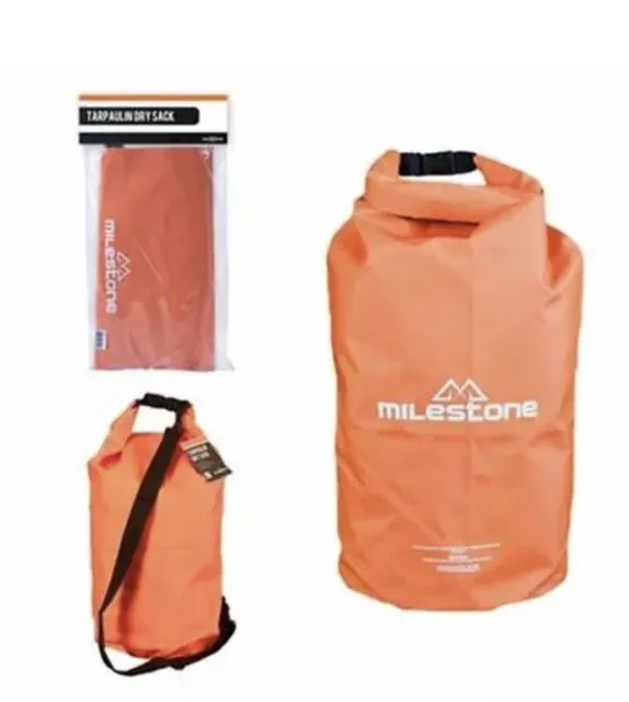 Milestone Camping Water Resistant Heavy Duty Tarpaulin Dry Sack 30L