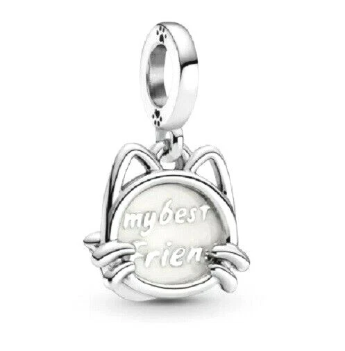 PANDORA Charm Sterling Silver ALE S925 MY PET CAT DANGLE 799329C01 gc